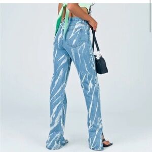 Lioness Princess Polly tie dye cotton jeans - EUC, Small Tall